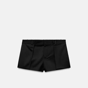 Black Silk Zara Mini Shorts